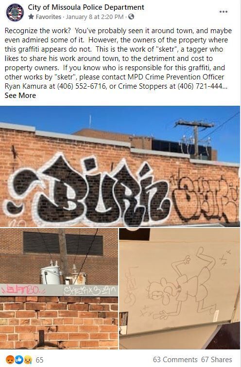 graffiti post